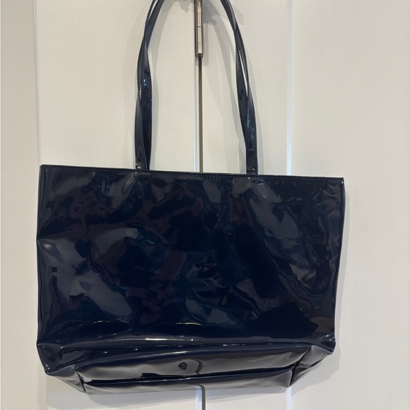 Harrods Glossy Midnight Blue Tote - Picture 2 of 3